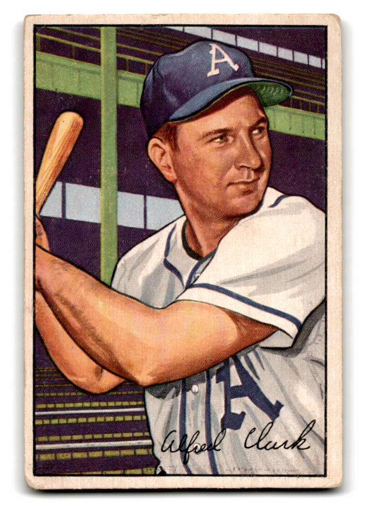 1952 Bowman #130 Allie Clark - Philadelphia Athletics VG