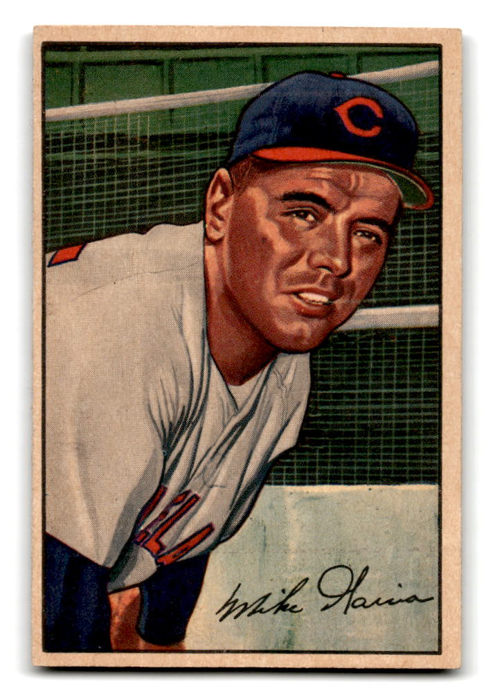 1952 Bowman #7 Mike Garcia #2 - Cleveland Indians VG