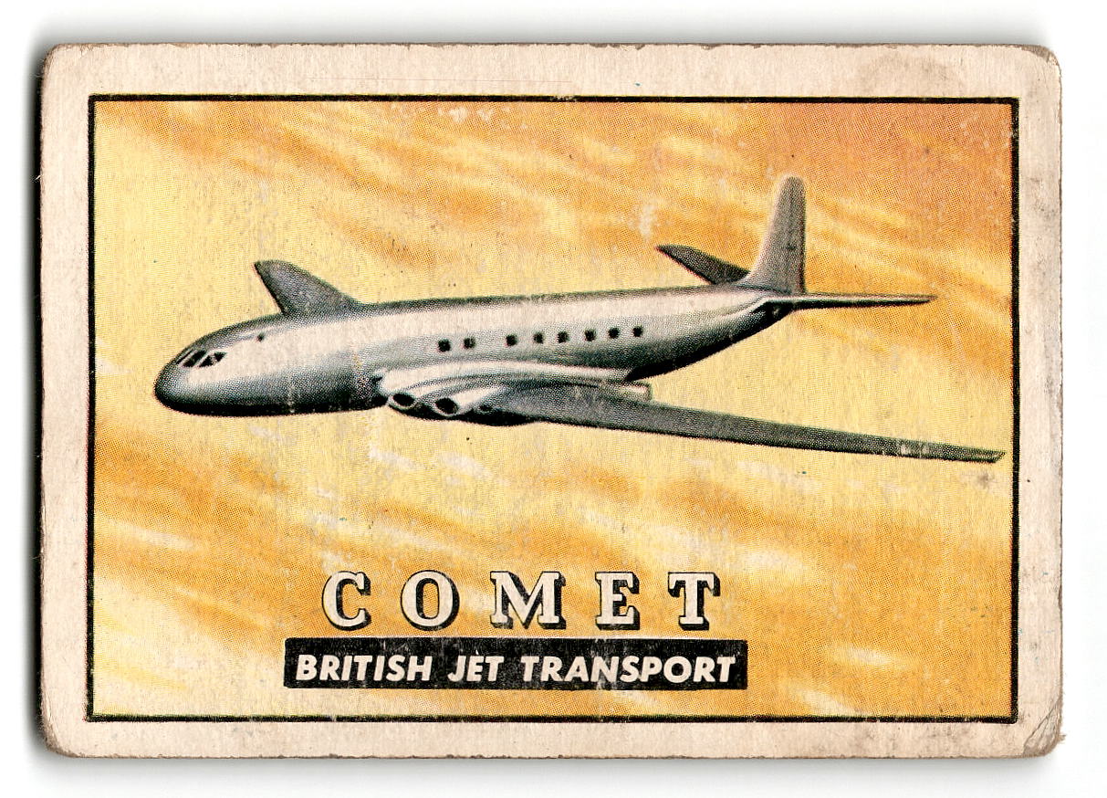 1952 Topps Wings #55 Comet British Jet Transport