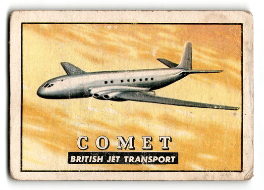 1952 Topps Wings #55 Comet British Jet Transport