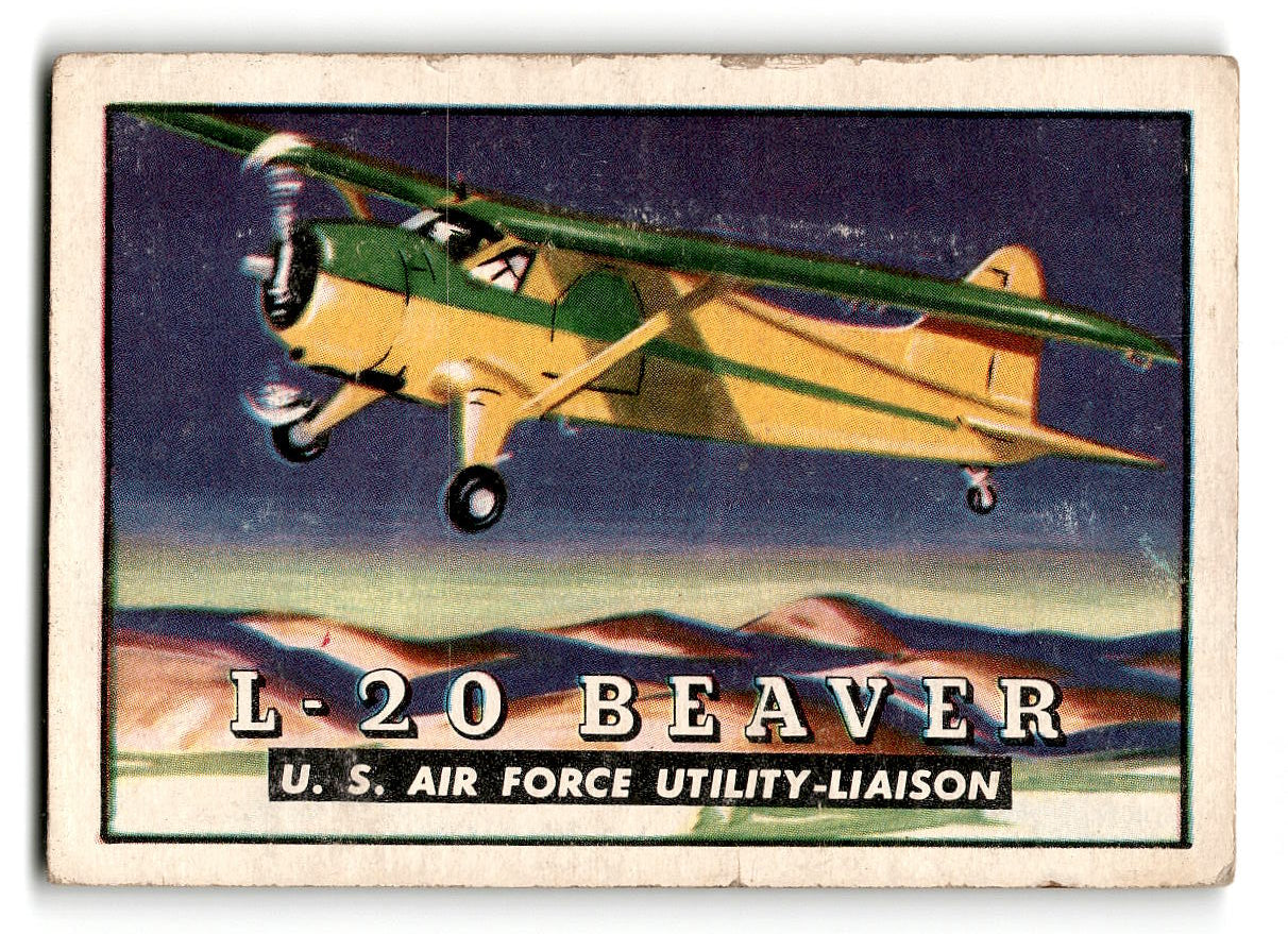 1952 Topps Wings #62 L-20 Beaver U.S. Air Force Utility-Liaison