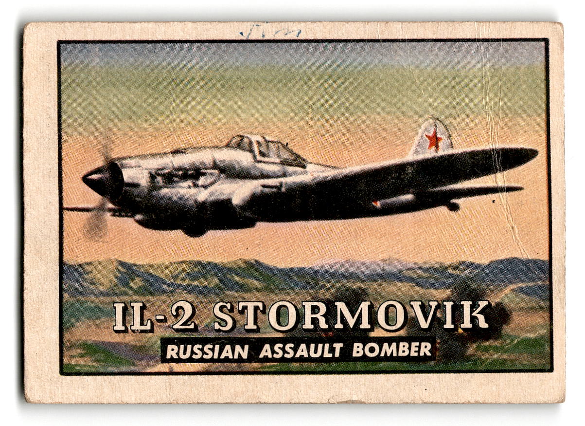 1952 Topps Wings #68 IL-2 Stormovik Russian Assault Bomber