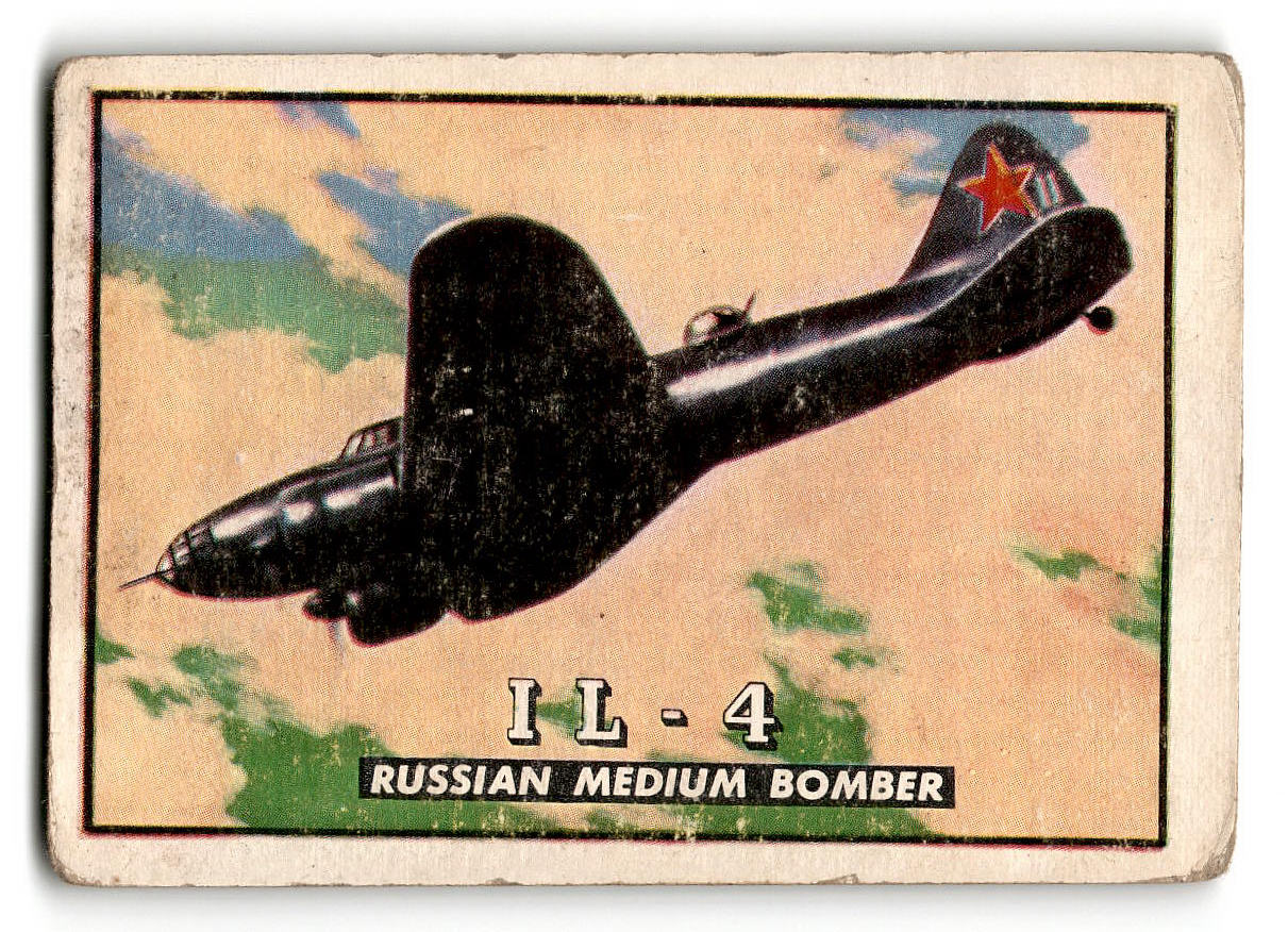 1952 Topps Wings #84 IL-4 Russian Medium Bomber