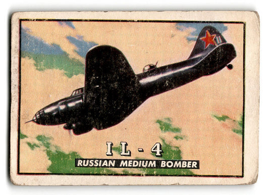 1952 Topps Wings #84 IL-4 Russian Medium Bomber