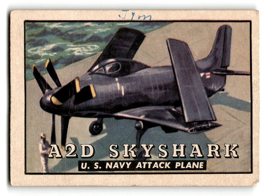 1952 Topps Wings #89 A2D Skyshark U.S. Navy Attack Plane