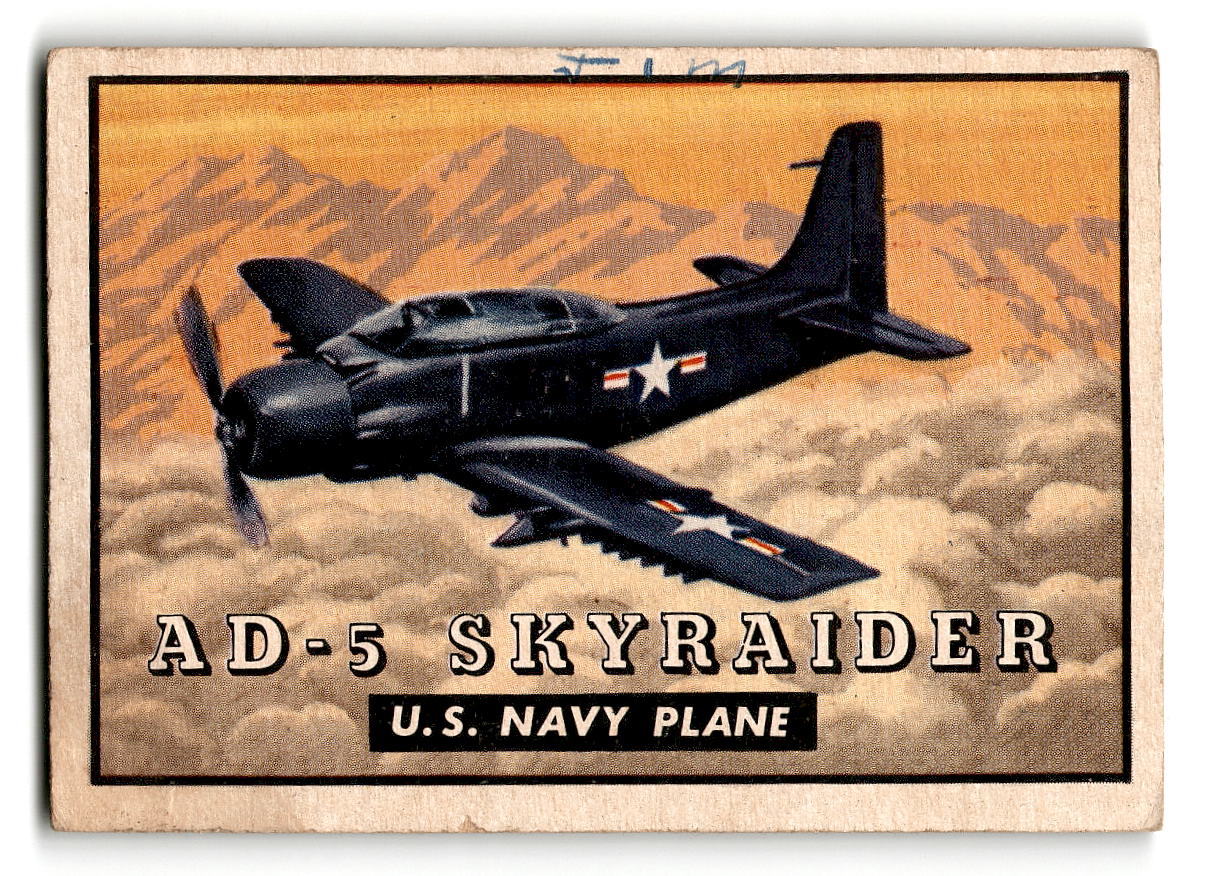 1952 Topps Wings #138 AD-5 Skyraider U.S. Navy Plane