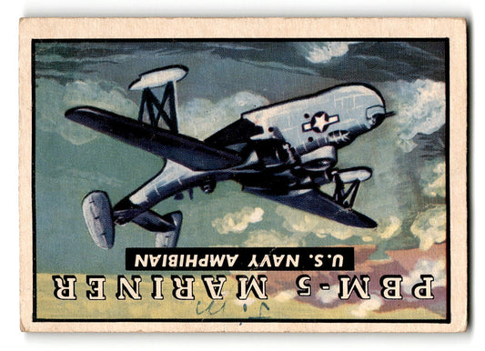 1952 Topps Wings #139 PBM-5 Mariner U.S. Navy Amphibian