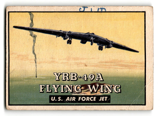 1952 Topps Wings #145 YRB-49A Flying Wing U.S. Air Force Jet