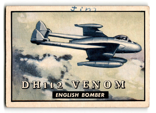 1952 Topps Wings #148 DH 112 Venom English Bomber