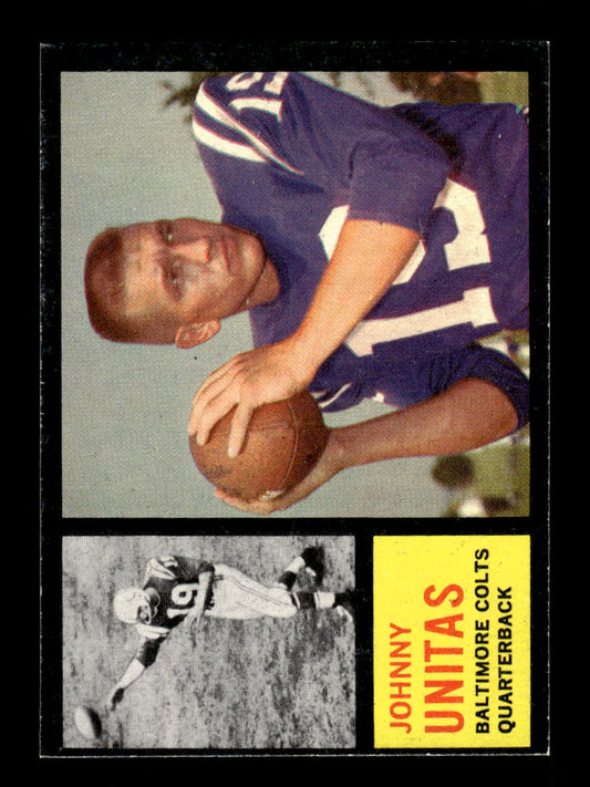 1962 Topps #1 Johnny Unitas Baltimore Colts EXMT 10013134