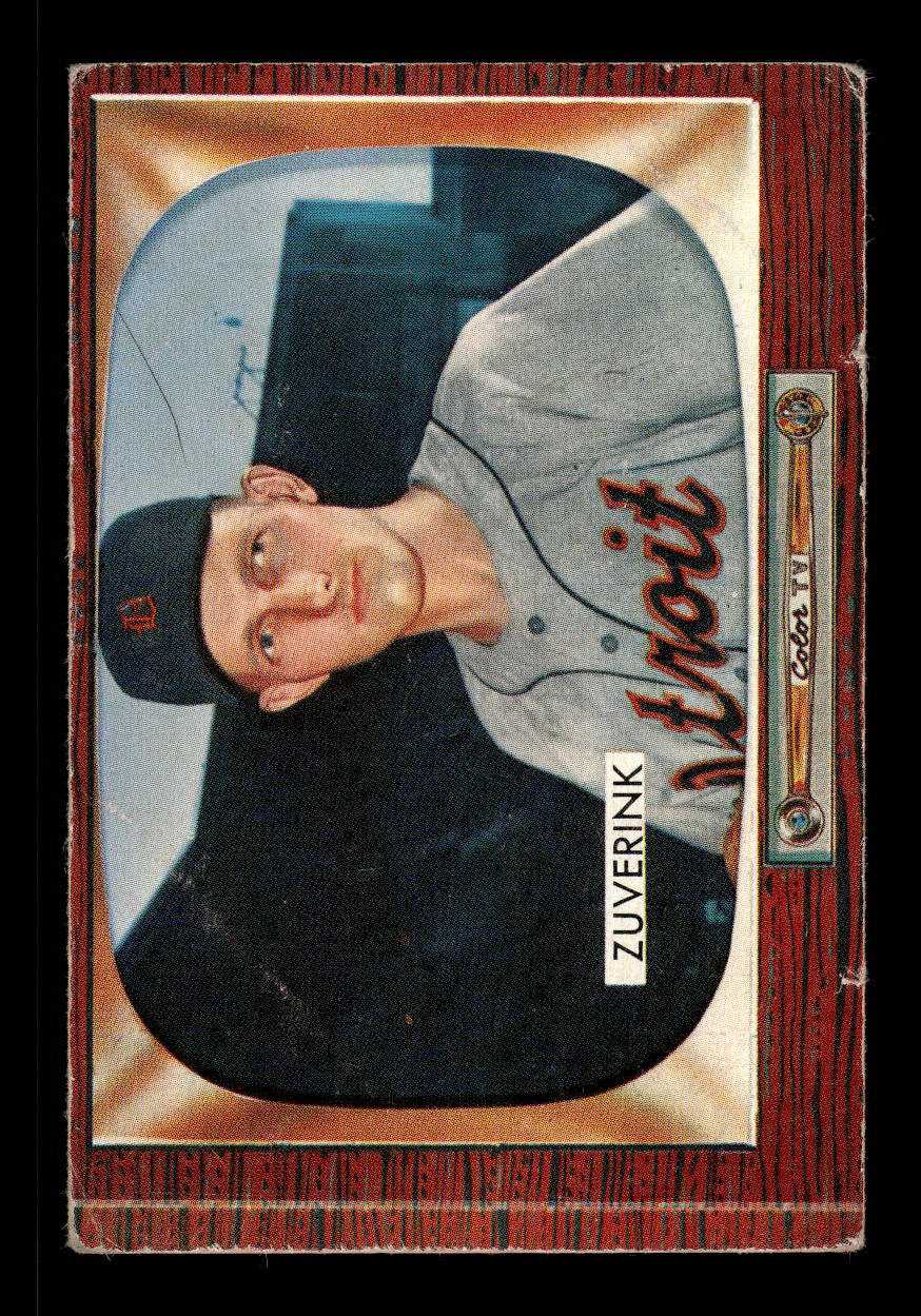 1955 Bowman #92 George Zuverink Detroit Tigers G/VG 55B10007128