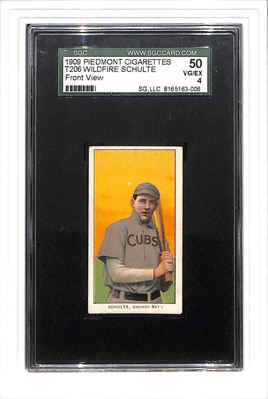1909 T206 Wildfire Schulte Front View SGC 4