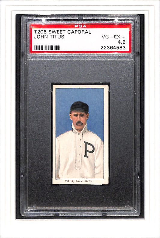 1909 T206 John Titus SC 350 PSA 4.5 SN 22364583