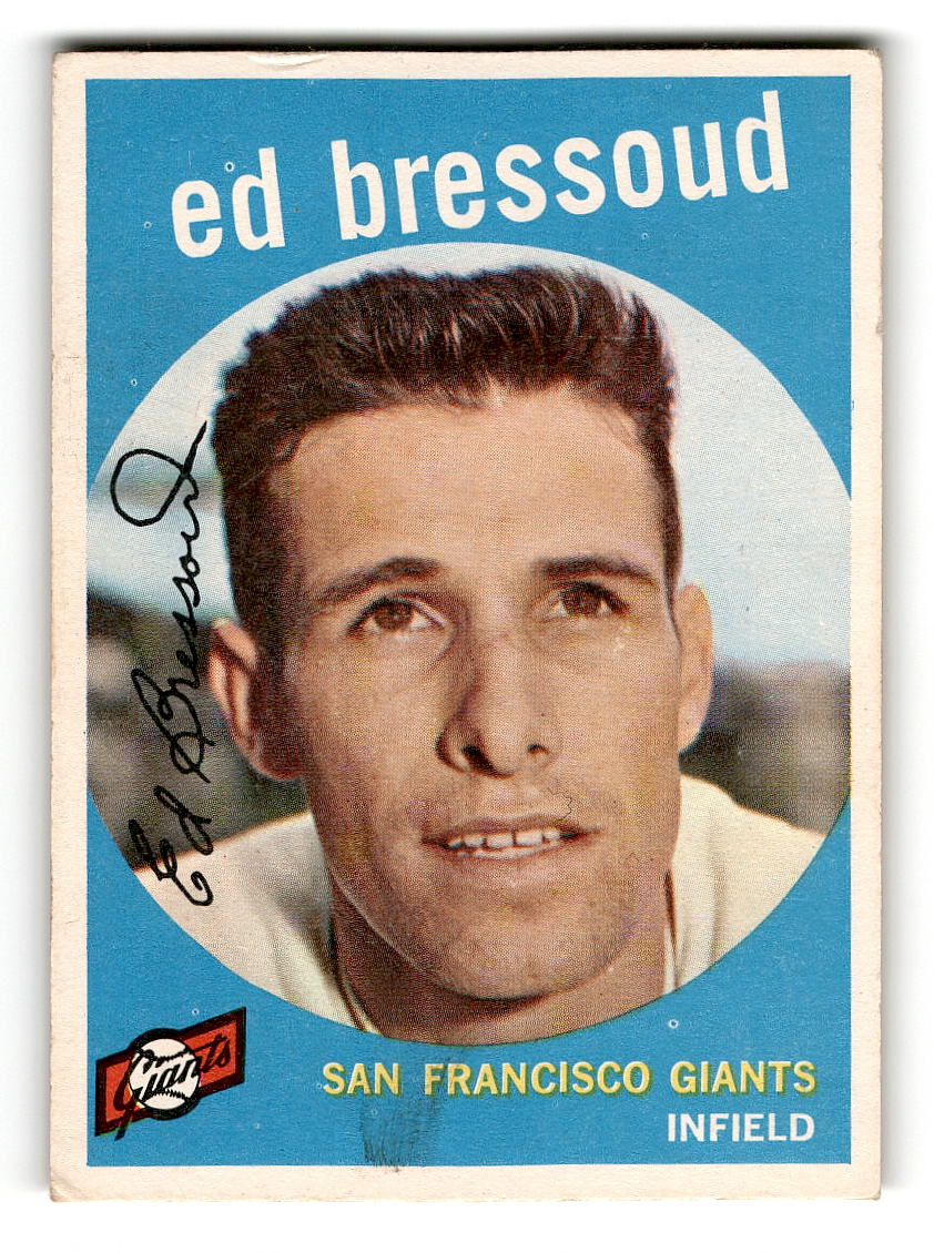 1959 Topps #19 Ed Bressoud San Francisco Giants EXMT