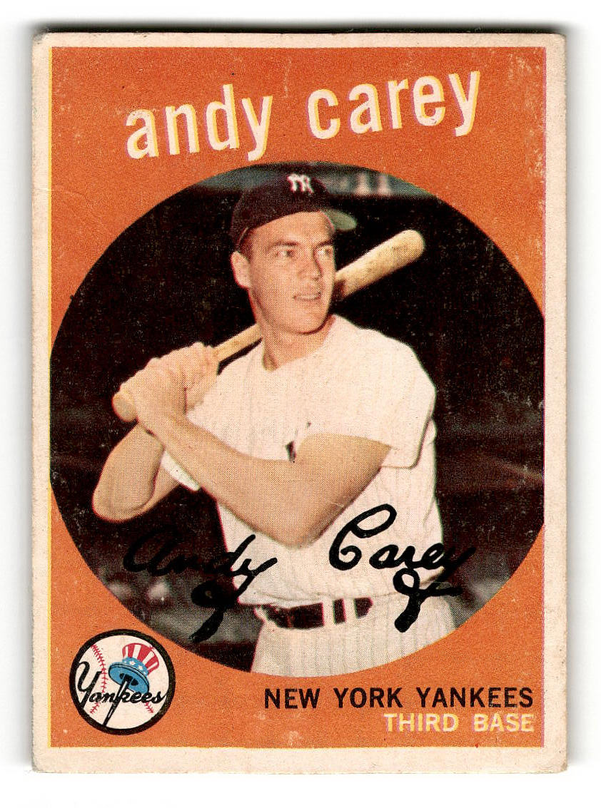 1959 Topps #45 Andy Carey New York Yankees VGEX