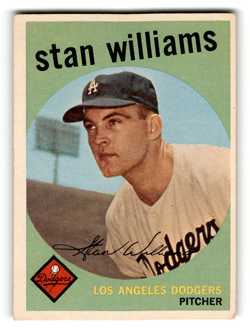 1959 Topps #53 Stan Williams Los Angeles Dodgers EX