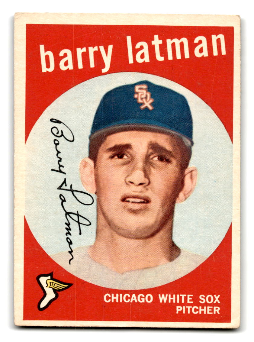 1959 Topps #477 Barry Latman Chicago White Sox RC EX