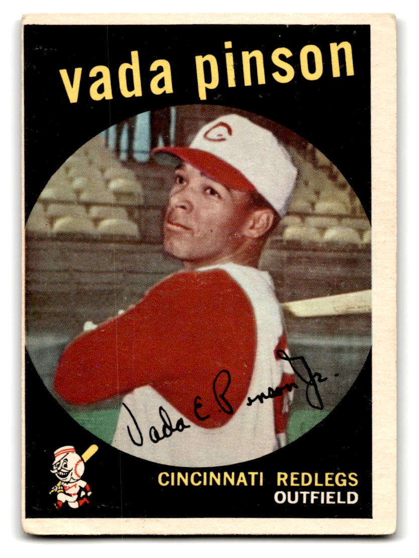 1959 Topps #448 Vada Pinson Cincinnati Reds VG