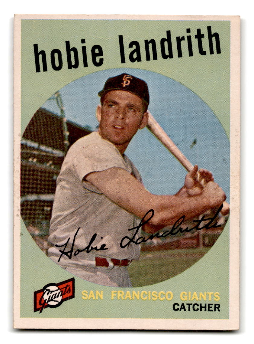 1959 Topps #422 Hobie Landrith San Francisco Giants EX