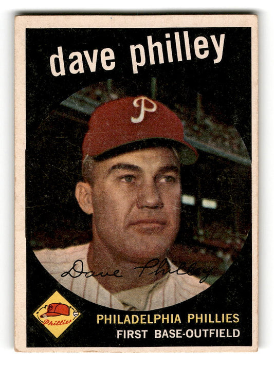 1959 Topps #92 Dave Philley Philadelphia Phillies VG