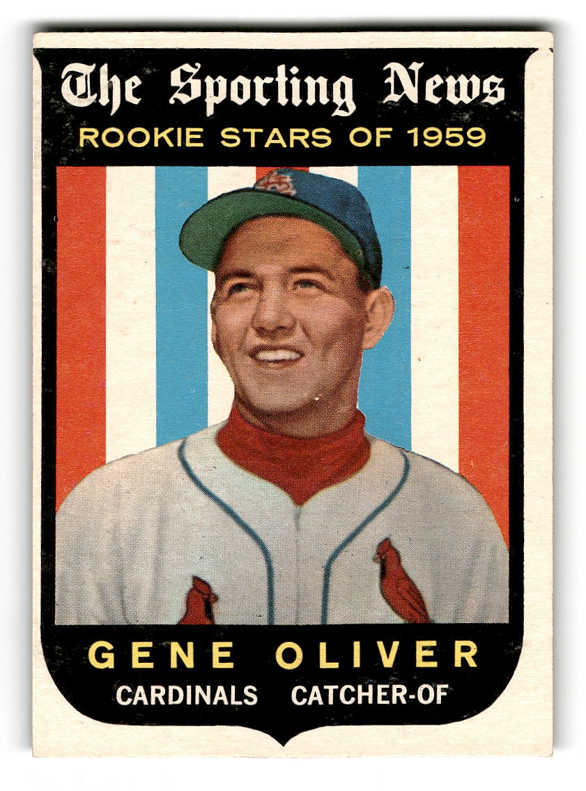 1959 Topps #135 Gene Oliver St. Louis Cardinals RC EXMT