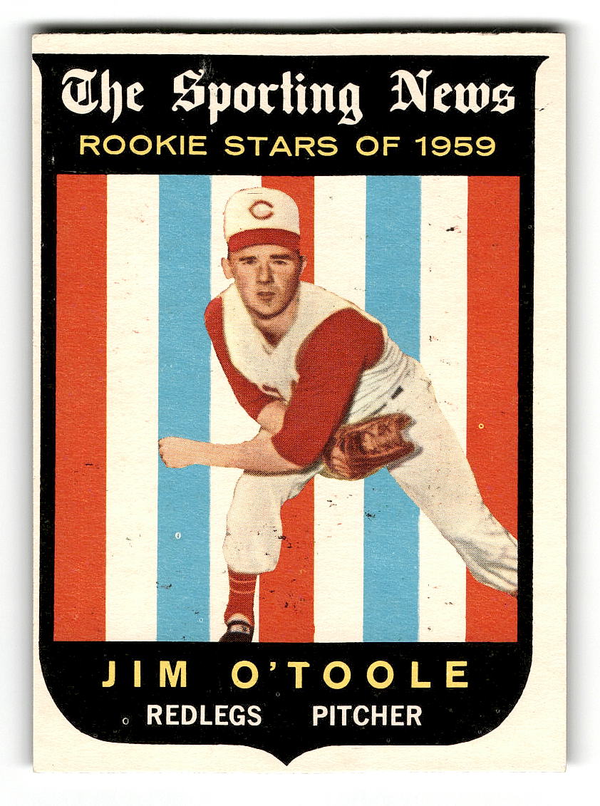 1959 Topps #136 Jim O'Toole Cincinnati Reds RC EXMT
