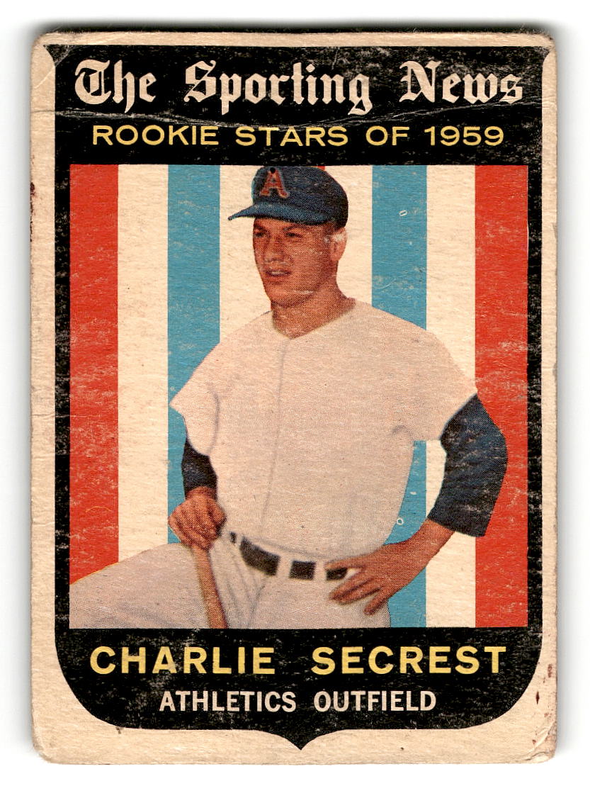 1959 Topps #140 Charlie Secrest Kansas City Athletics RC G