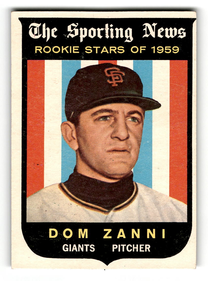 1959 Topps #145 Dom Zanni San Francisco Giants RC EX