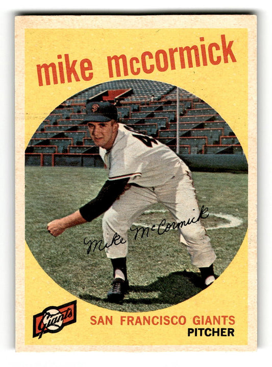 1959 Topps #148 Mike McCormick San Francisco Giants EX