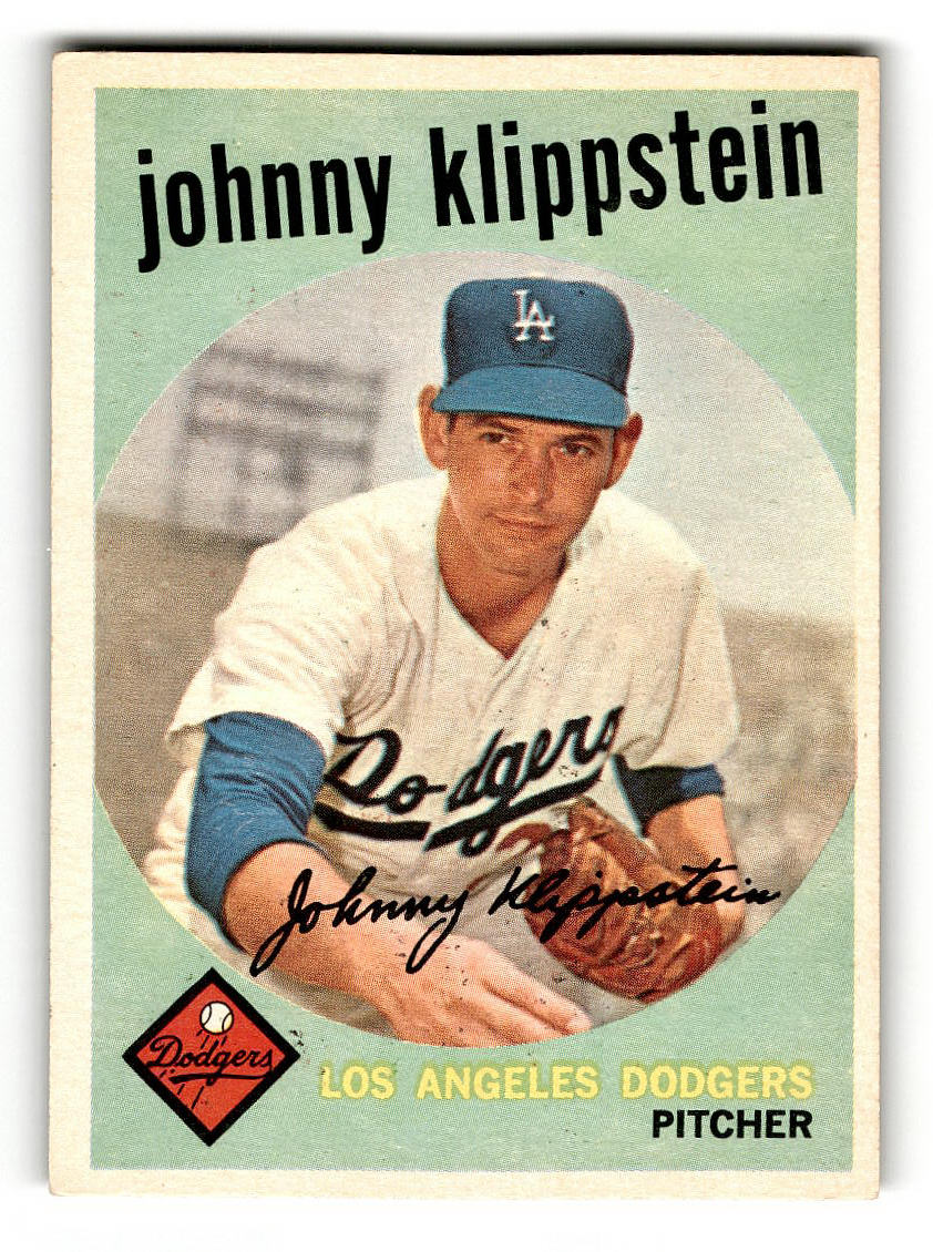 1959 Topps #152 Johnny Klippstein Los Angeles Dodgers EX