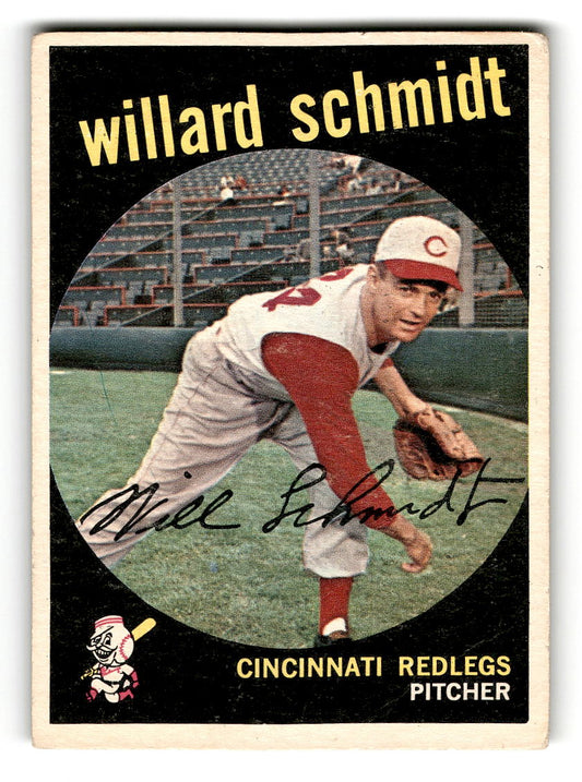 1959 Topps #171 Willard Schmidt Cincinnati Reds VG