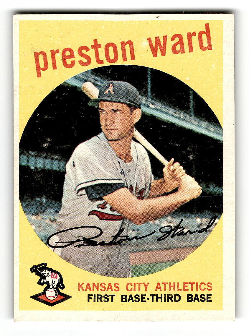 1959 Topps #176 Preston Ward Kansas City Athletics EXMT