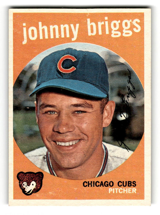 1959 Topps #177 Johnny Briggs Chicago Cubs RC EX