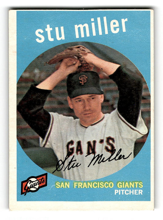 1959 Topps #183 Stu Miller San Francisco Giants VG