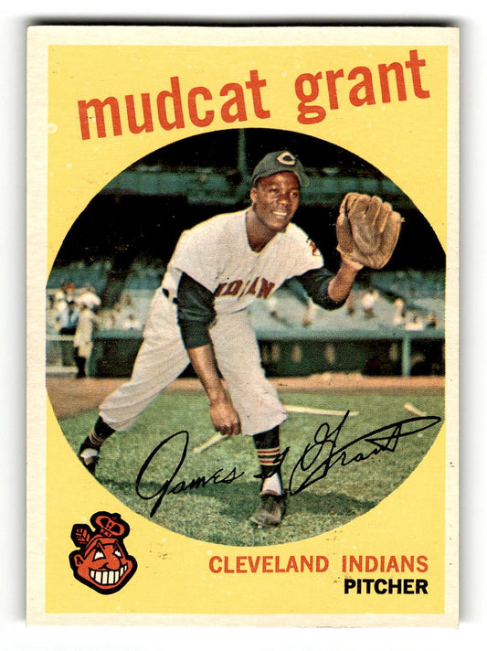 1959 Topps #186 Mudcat Grant Cleveland Indians EX