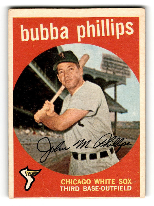 1959 Topps #187 Bubba Phillips Chicago White Sox G/VG