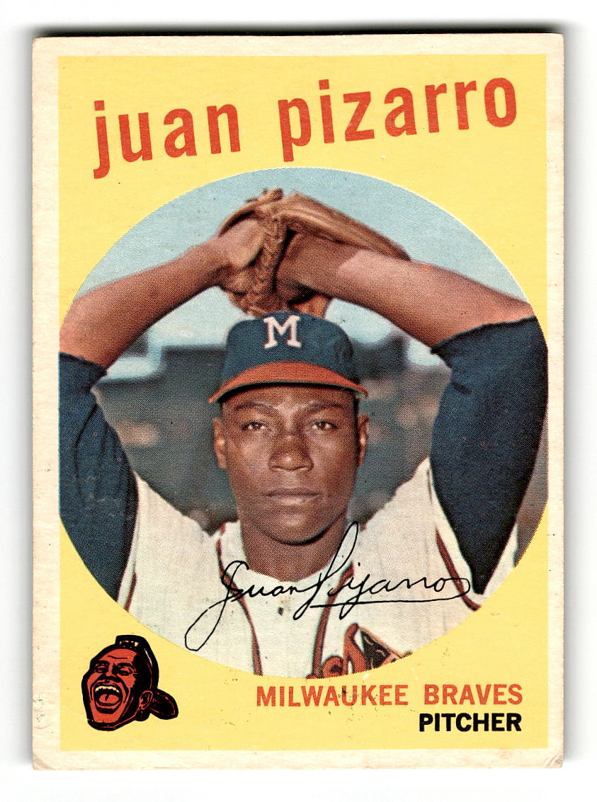 1959 Topps #188 Juan Pizarro Milwaukee Braves VGEX