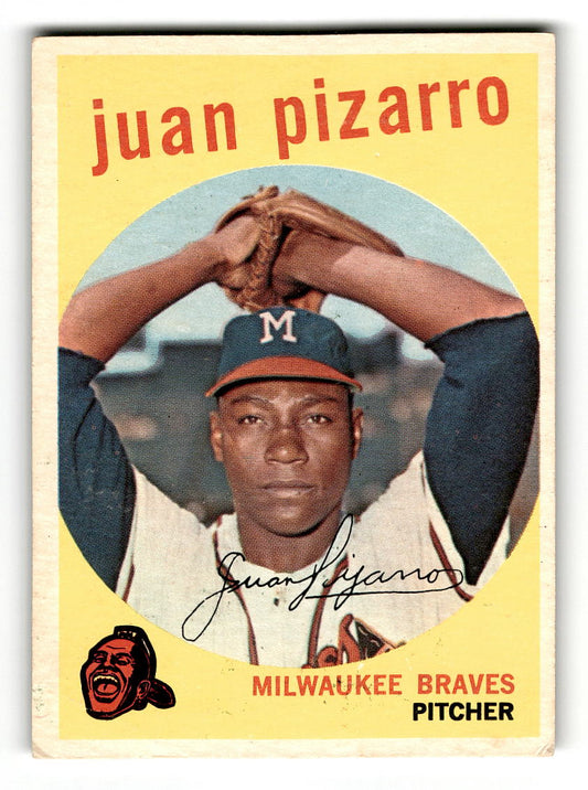 1959 Topps #188 Juan Pizarro Milwaukee Braves VGEX
