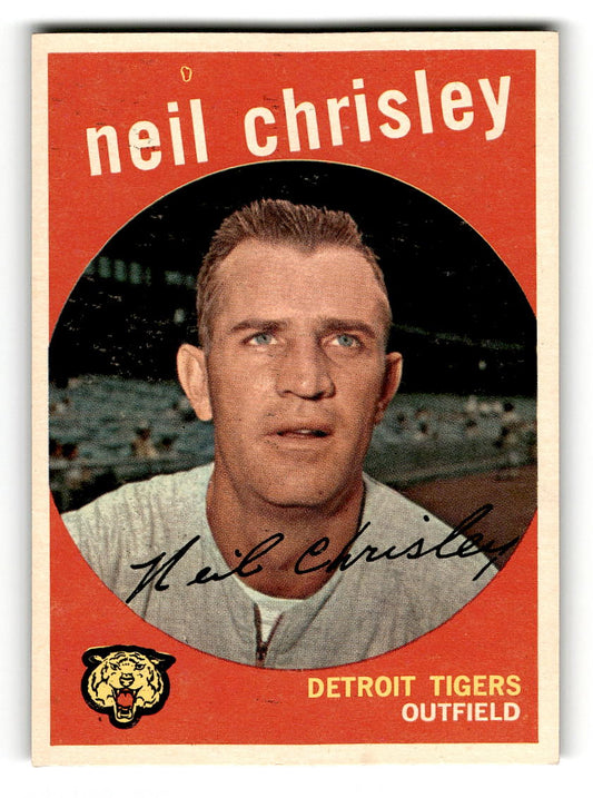 1959 Topps #189 Neil Chrisley Detroit Tigers EX