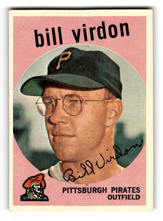 1959 Topps #190 Bill Virdon Pittsburgh Pirates EXMT