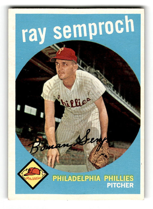 1959 Topps #197 Ray Semproch Philadelphia Phillies NMT