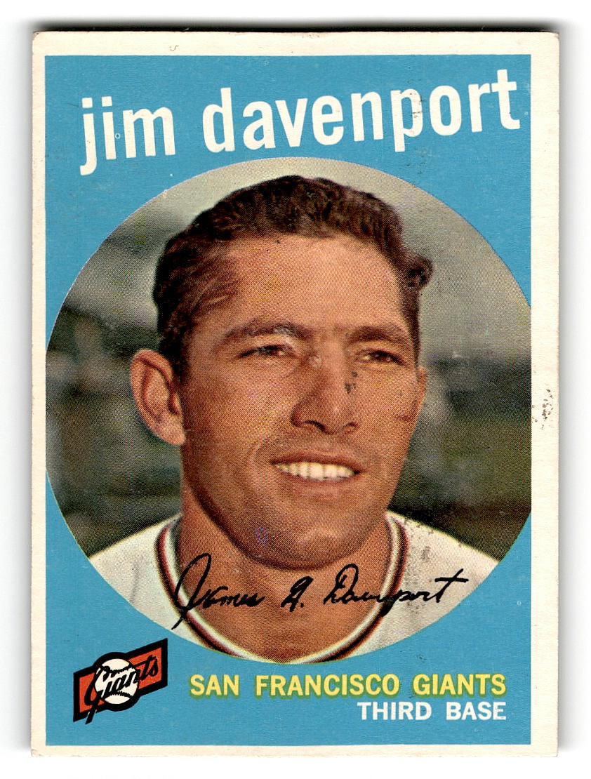 1959 Topps #198 Jim Davenport San Francisco Giants EXMT