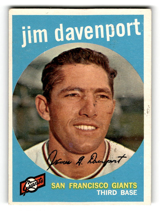 1959 Topps #198 Jim Davenport San Francisco Giants EXMT