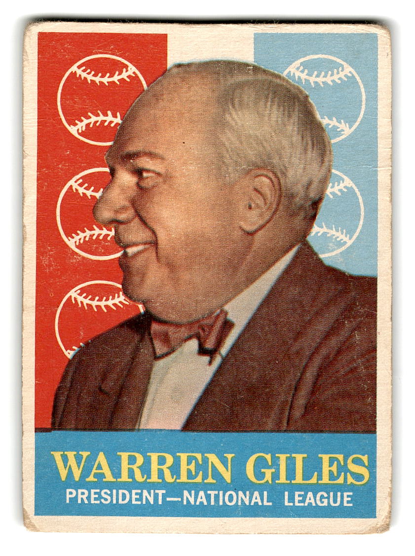 1959 Topps #200 Warren Giles  NL President G/VG