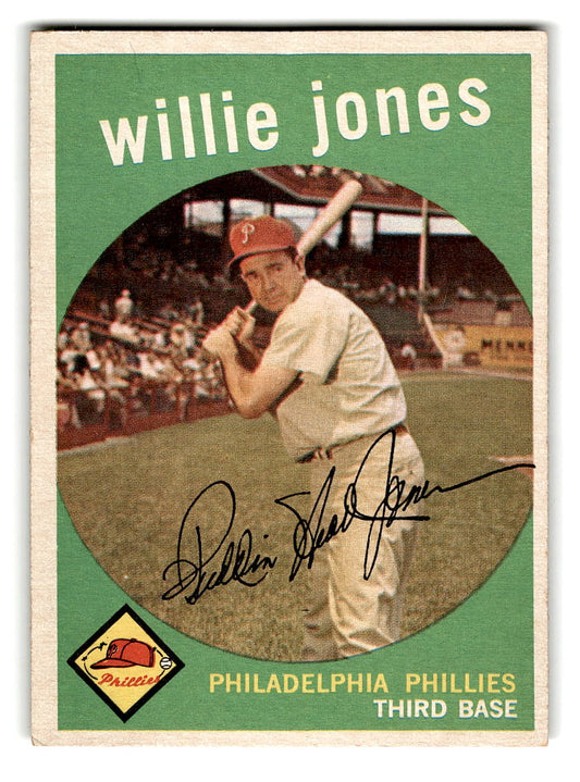1959 Topps #208 Willie Jones Philadelphia Phillies EX