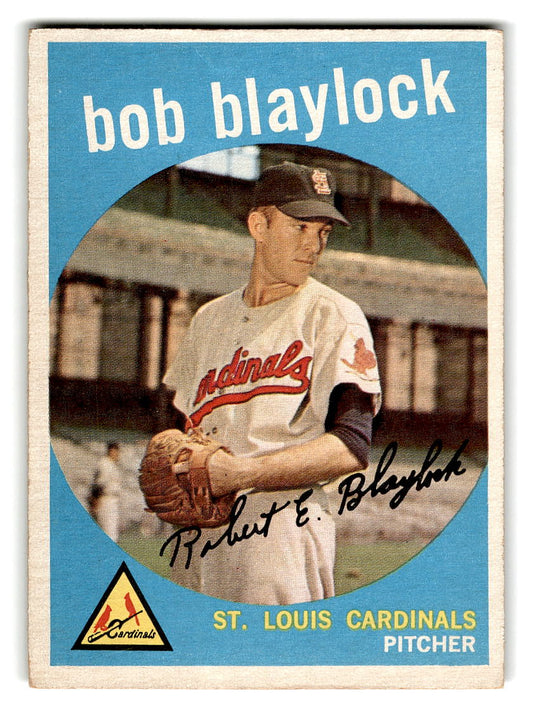 1959 Topps #211 Bob Blaylock RC St. Louis Cardinals VG