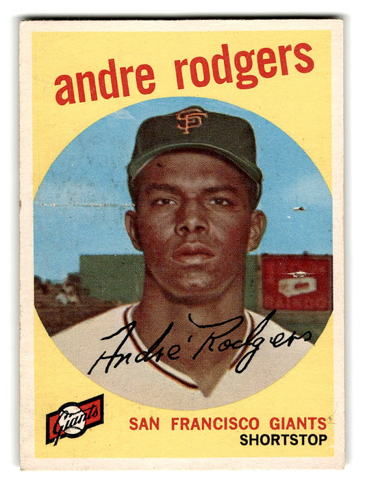 1959 Topps #216 Andre Rodgers San Francisco Giants G/VG