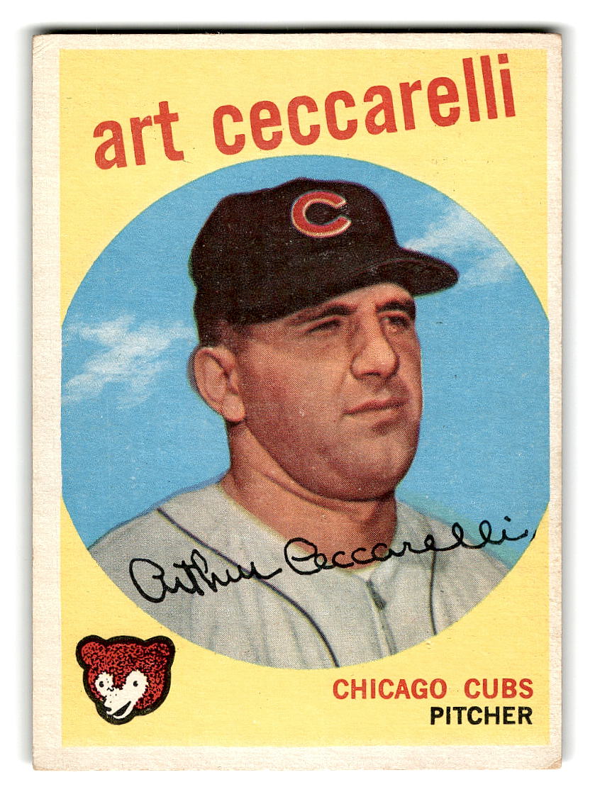 1959 Topps #226 Art Ceccarelli Chicago Cubs EX