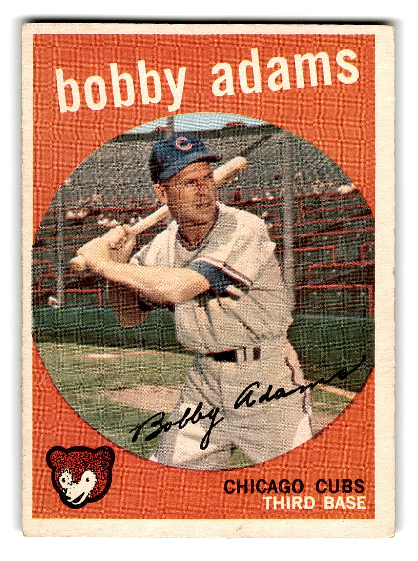 1959 Topps #249 Bobby Adams Chicago Cubs VGEX