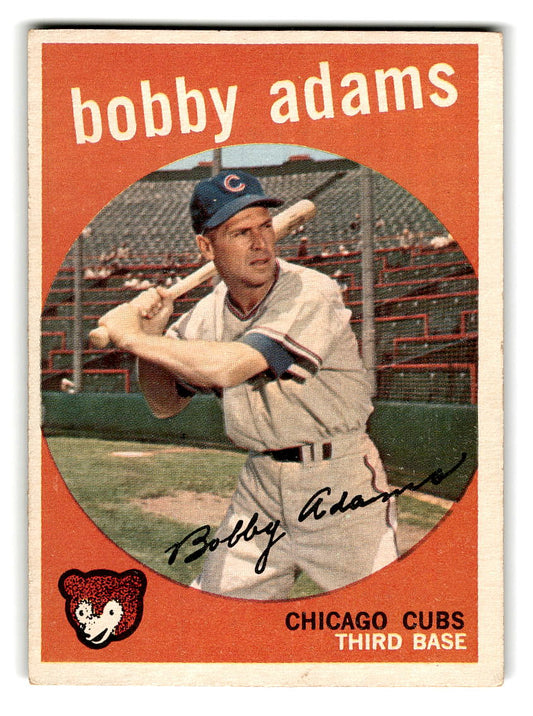1959 Topps #249 Bobby Adams Chicago Cubs VGEX